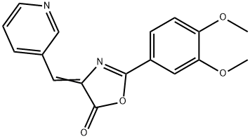 (E)-2-(3,4-dimethoxyphenyl)-4-(pyridin-3-ylmethylene)oxazol-5(4H)-one Structure