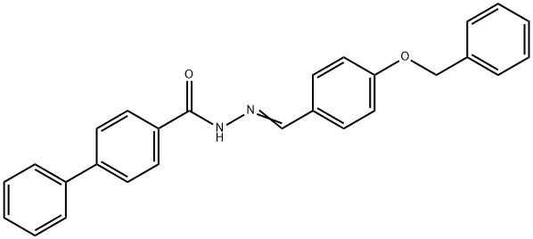 N'-[4-(benzyloxy)benzylidene]-4-biphenylcarbohydrazide Structure