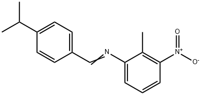 N-(4-isopropylbenzylidene)-2-methyl-3-nitroaniline Structure