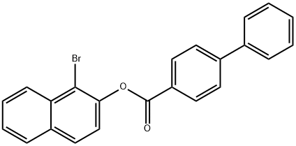 1-bromo-2-naphthyl 4-biphenylcarboxylate Structure