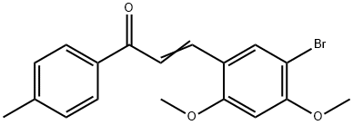 3-(5-bromo-2,4-dimethoxyphenyl)-1-(4-methylphenyl)-2-propen-1-one 구조식 이미지