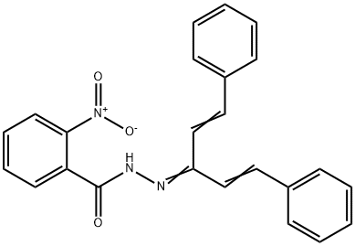 2-nitro-N'-[3-phenyl-1-(2-phenylvinyl)-2-propen-1-ylidene]benzohydrazide 구조식 이미지