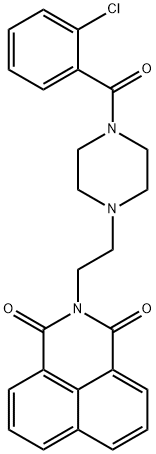 2-(2-(4-(2-chlorobenzoyl)piperazin-1-yl)ethyl)-1H-benzo[de]isoquinoline-1,3(2H)-dione Structure