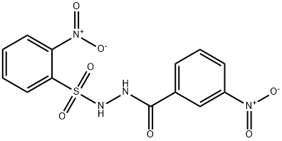 3-nitro-N'-[(2-nitrophenyl)sulfonyl]benzohydrazide 구조식 이미지