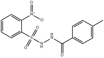 4-methyl-N'-[(2-nitrophenyl)sulfonyl]benzohydrazide 구조식 이미지