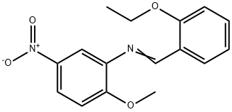 N-(2-ethoxybenzylidene)-2-methoxy-5-nitroaniline 구조식 이미지