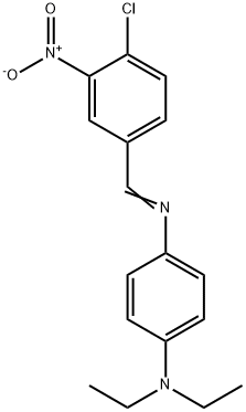 N'-(4-chloro-3-nitrobenzylidene)-N,N-diethyl-1,4-benzenediamine Structure