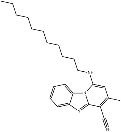 3-methyl-1-(undecylamino)benzo[4,5]imidazo[1,2-a]pyridine-4-carbonitrile 구조식 이미지