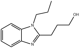 3-(1-propyl-1H-benzo[d]imidazol-2-yl)propan-1-ol 구조식 이미지