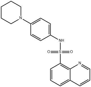 N-(4-(piperidin-1-yl)phenyl)quinoline-8-sulfonamide Structure