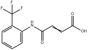 (E)-4-oxo-4-((2-(trifluoromethyl)phenyl)amino)but-2-enoic acid Structure