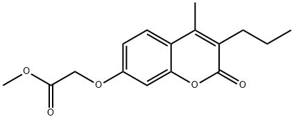 methyl 2-((4-methyl-2-oxo-3-propyl-2H-chromen-7-yl)oxy)acetate 구조식 이미지