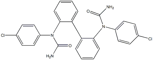 N',N'''-2,2'-biphenyldiylbis[N-(4-chlorophenyl)urea] 구조식 이미지