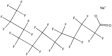 Dodecanoic acid, tricosafluoro-, sodium salt Structure