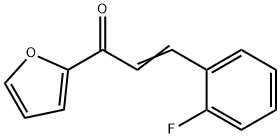 (2E)-3-(2-fluorophenyl)-1-(furan-2-yl)prop-2-en-1-one Structure