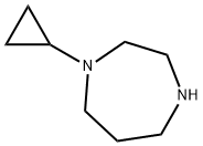 1-cyclopropyl-1,4-diazepane 구조식 이미지