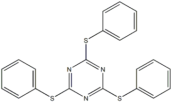 2,4,6-tris(phenylsulfanyl)-1,3,5-triazine 구조식 이미지