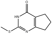 4H-Cyclopentapyrimidin-4-one,3,5,6,7-tetrahydro-2-(methylthio)- 구조식 이미지