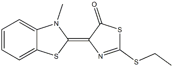 (4Z)-2-ethylsulfanyl-4-(3-methyl-1,3-benzothiazol-2-ylidene)-1,3-thiazol-5-one Structure