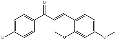 (2E)-1-(4-chlorophenyl)-3-(2,4-dimethoxyphenyl)prop-2-en-1-one 구조식 이미지