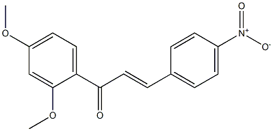 (E)-1-(2,4-dimethoxyphenyl)-3-(4-nitrophenyl)prop-2-en-1-one Structure