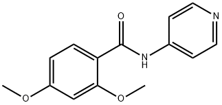 2,4-dimethoxy-N-(pyridin-4-yl)benzamide Structure