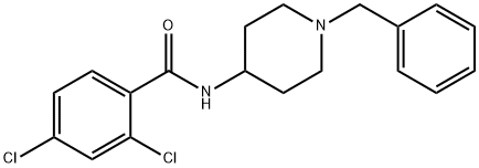 N-(1-benzylpiperidin-4-yl)-2,4-dichlorobenzamide 구조식 이미지