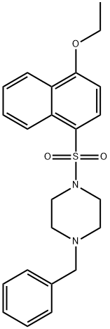 1-benzyl-4-((4-ethoxynaphthalen-1-yl)sulfonyl)piperazine 구조식 이미지