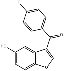 (4-Fluoro-phenyl)-(5-hydroxy-benzofuran-3-yl)-methanone 구조식 이미지