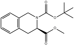 2,3(1H)-Isoquinolinedicarboxylic acid, 3,4-dihydro-, 2-(1,1-dimethylethyl) 3-methyl ester, (3R)- 구조식 이미지