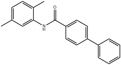 N-(2,5-dimethylphenyl)-4-biphenylcarboxamide 구조식 이미지