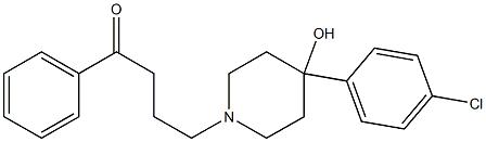 1-Butanone,4-[4-(4-chlorophenyl)-4-hydroxy-1-piperidinyl]-1-phenyl- 구조식 이미지