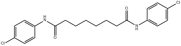 N,N'-bis(4-chlorophenyl)octanediamide 구조식 이미지