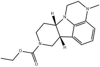(6bR,10aS)-Ethyl 3-methyl-2,3,6b,7,10,10a-hexahydro-1H-pyrido[3',4':4,5]pyrrolo[1,2,3-de]quinoxaline-8(9H)-carboxylate Structure