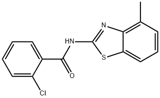 2-chloro-N-(4-methylbenzo[d]thiazol-2-yl)benzamide Structure