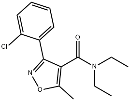 3-(2-chlorophenyl)-N,N-diethyl-5-methyl-1,2-oxazole-4-carboxamide Structure