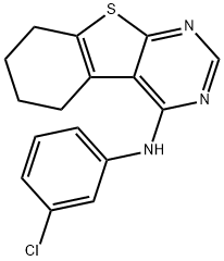 N-(3-chlorophenyl)-5,6,7,8-tetrahydrobenzo[4,5]thieno[2,3-d]pyrimidin-4-amine 구조식 이미지