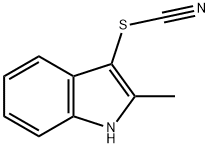 Thiocyanic acid, 2-methyl-1H-indol-3-yl ester 구조식 이미지