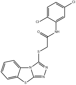 2-(benzo[4,5]thiazolo[2,3-c][1,2,4]triazol-3-ylthio)-N-(2,5-dichlorophenyl)acetamide Structure