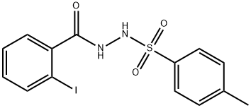 2-iodo-N'-[(4-methylphenyl)sulfonyl]benzohydrazide 구조식 이미지