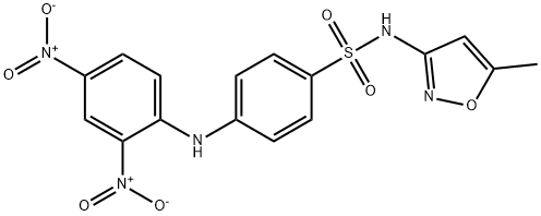 4-[(2,4-dinitrophenyl)amino]-N-(5-methyl-3-isoxazolyl)benzenesulfonamide Structure