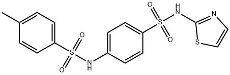 4-methyl-N-{4-[(1,3-thiazol-2-ylamino)sulfonyl]phenyl}benzenesulfonamide Structure