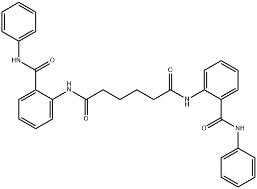 N,N'-bis[2-(anilinocarbonyl)phenyl]hexanediamide Structure