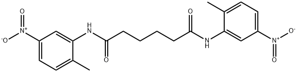 N,N'-bis(2-methyl-5-nitrophenyl)hexanediamide 구조식 이미지