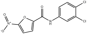 N-(3,4-dichlorophenyl)-5-nitrofuran-2-carboxamide 구조식 이미지