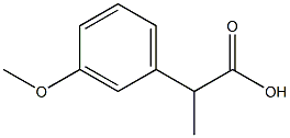 2-(3-methoxyphenyl)propanoic acid 구조식 이미지