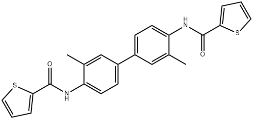 N,N'-(3,3'-dimethyl-4,4'-biphenyldiyl)di(2-thiophenecarboxamide) Structure