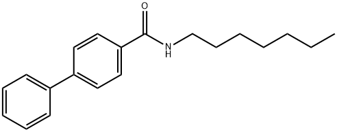 N-heptyl-4-biphenylcarboxamide 구조식 이미지