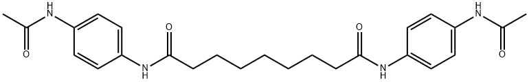 N,N'-bis[4-(acetylamino)phenyl]nonanediamide Structure