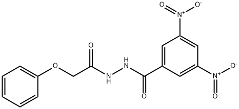 3,5-dinitro-N'-(phenoxyacetyl)benzohydrazide 구조식 이미지